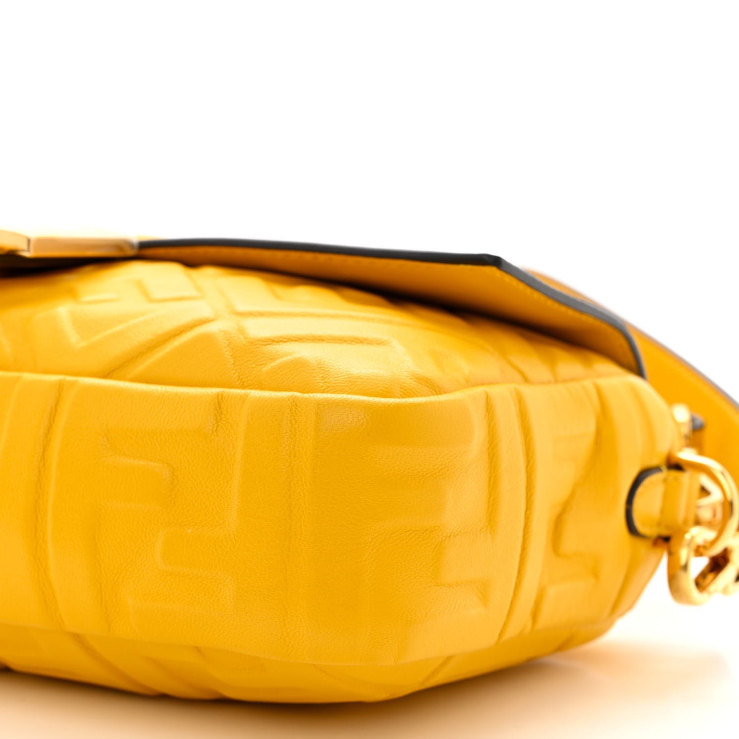 Nappa FF 1974 Embossed Baguette Mimosa