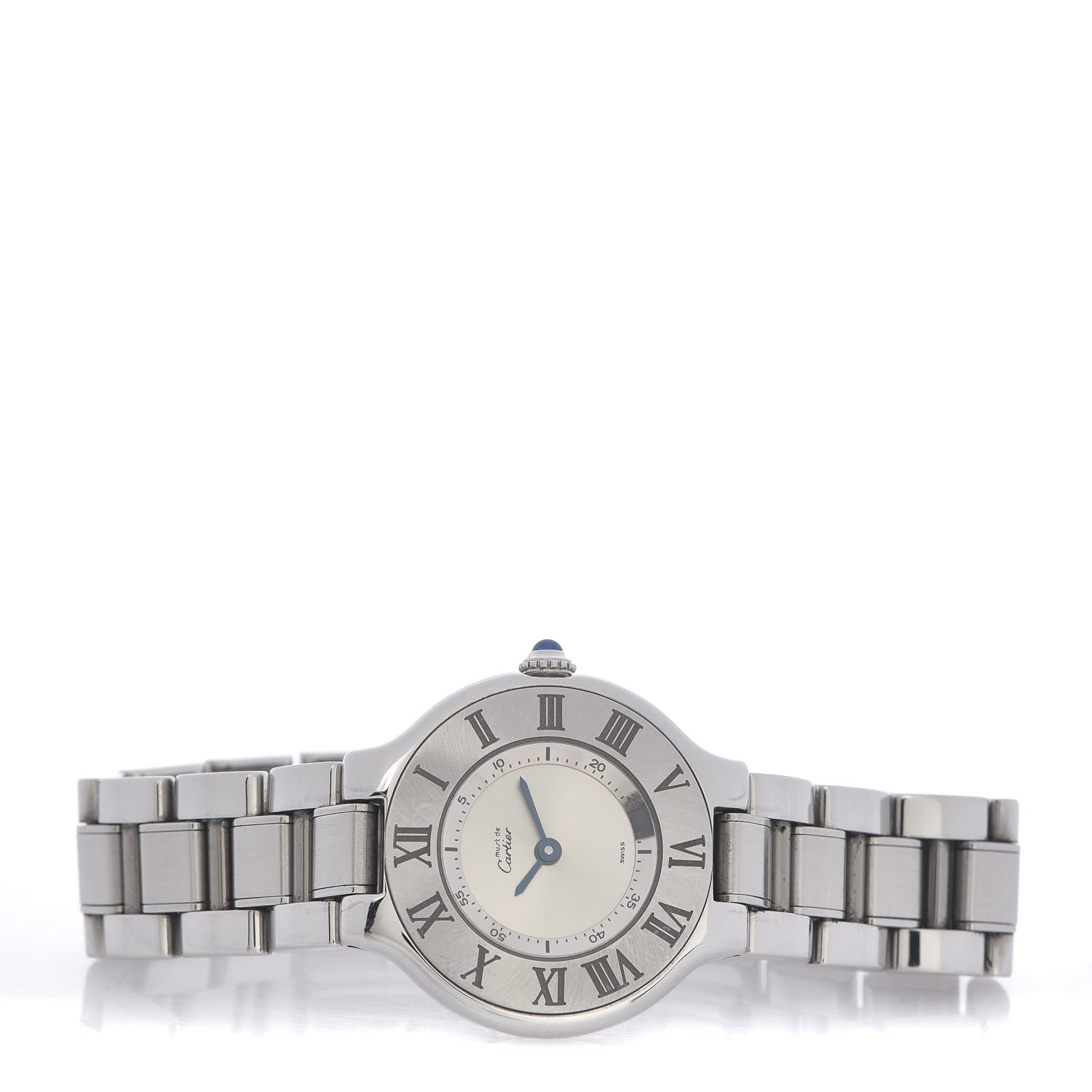 Cartier Stainless Steel 28mm Must De 21 Quartz Watch 3 of 5