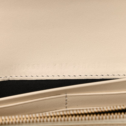 Fendi X VERSACE Glazed Fabric Fendace FF Baroque Continental Wallet On Chain Gold White Rosa 7 of 13