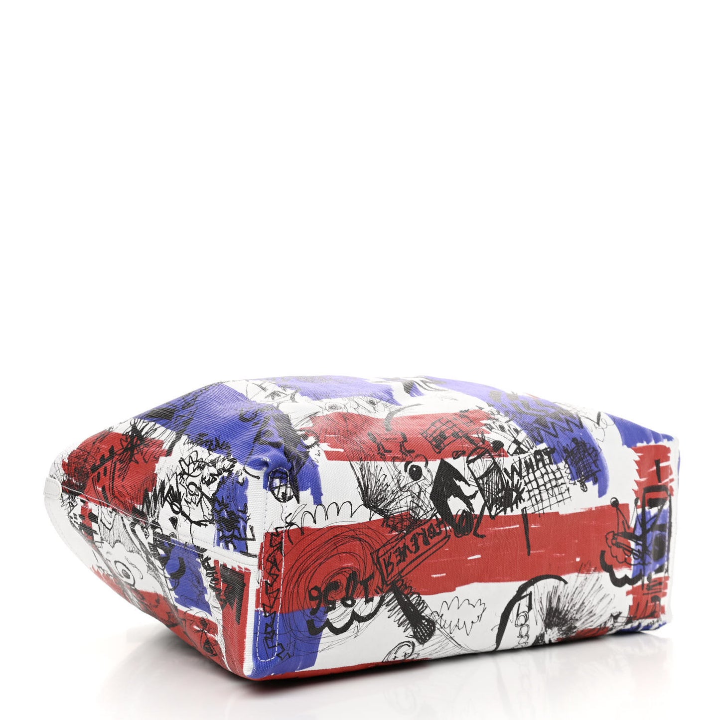 Canvas House Check Union Jack Sketchbook Reversible Doodle Tote Red White Blue