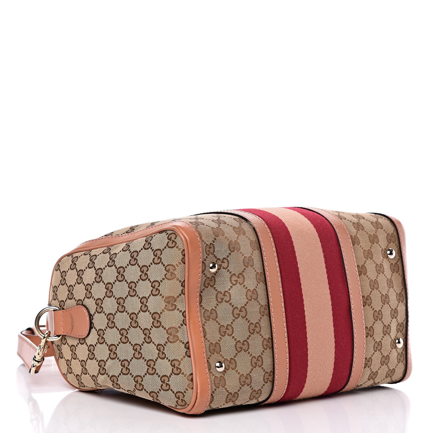 Monogram Vintage Web Medium Boston Pink