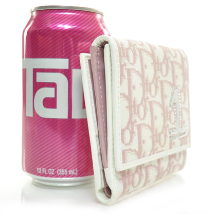 Christian Dior Canvas Patent Diorissimo Girly Wallet Pink 3 of 7