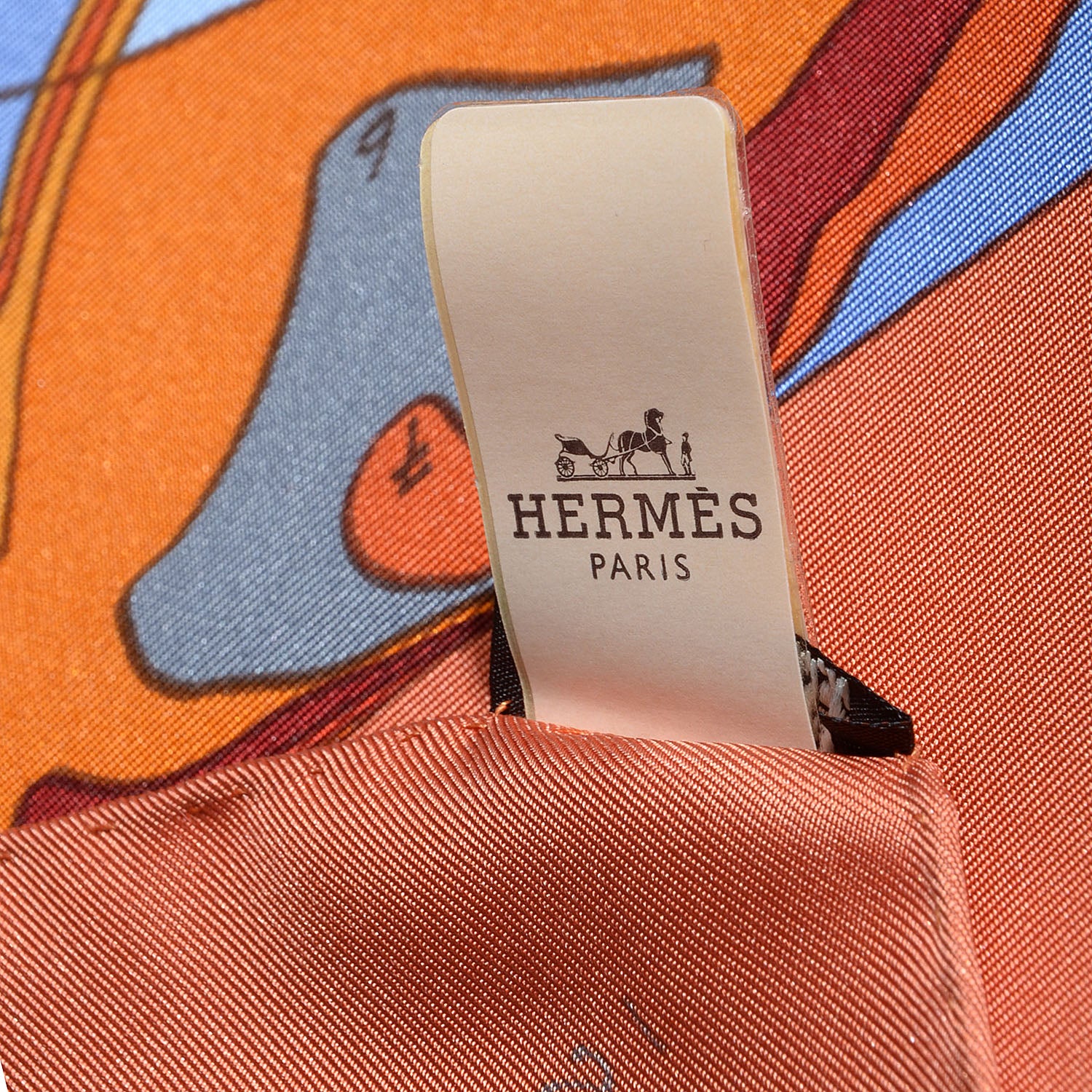 Hermes Silk Le Pegase Scarf 90 Terracotta Bleu Bordeaux 6 of 7