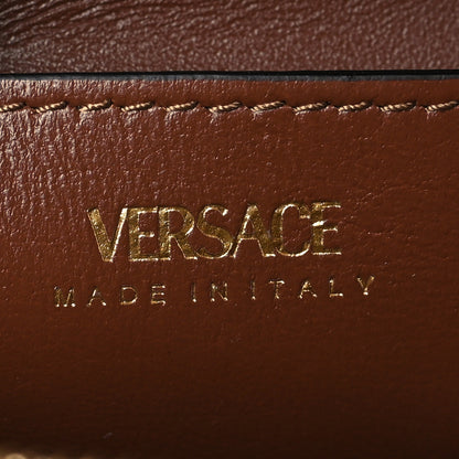 Versace Denim Mini La Medusa Chain Round Crossbody Bag Navy Blue 6 of 8