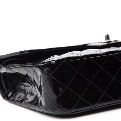 Chanel Patent Quilted Medium Double Flap Black 6 of 19