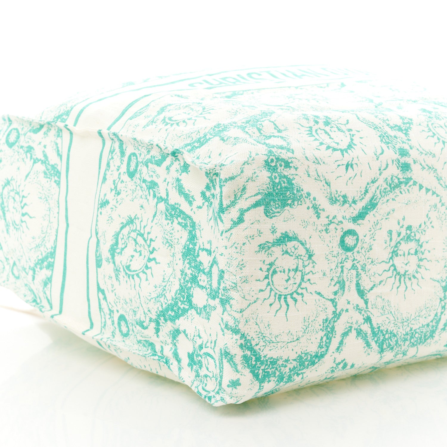 Christian Dior Canvas Dioriviera Toile de Jouy Soleil Tote Aquamarina 8 of 9