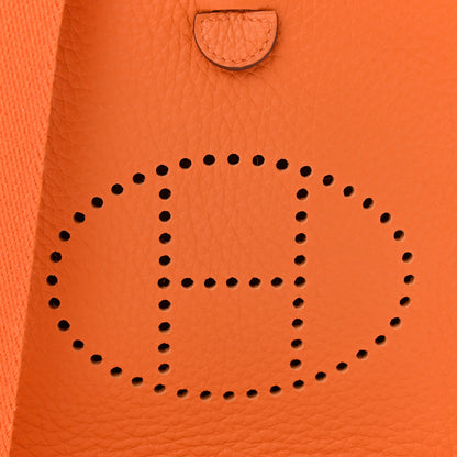 Hermes Taurillon Clemence Evelyne TPM Orange 8 of 11