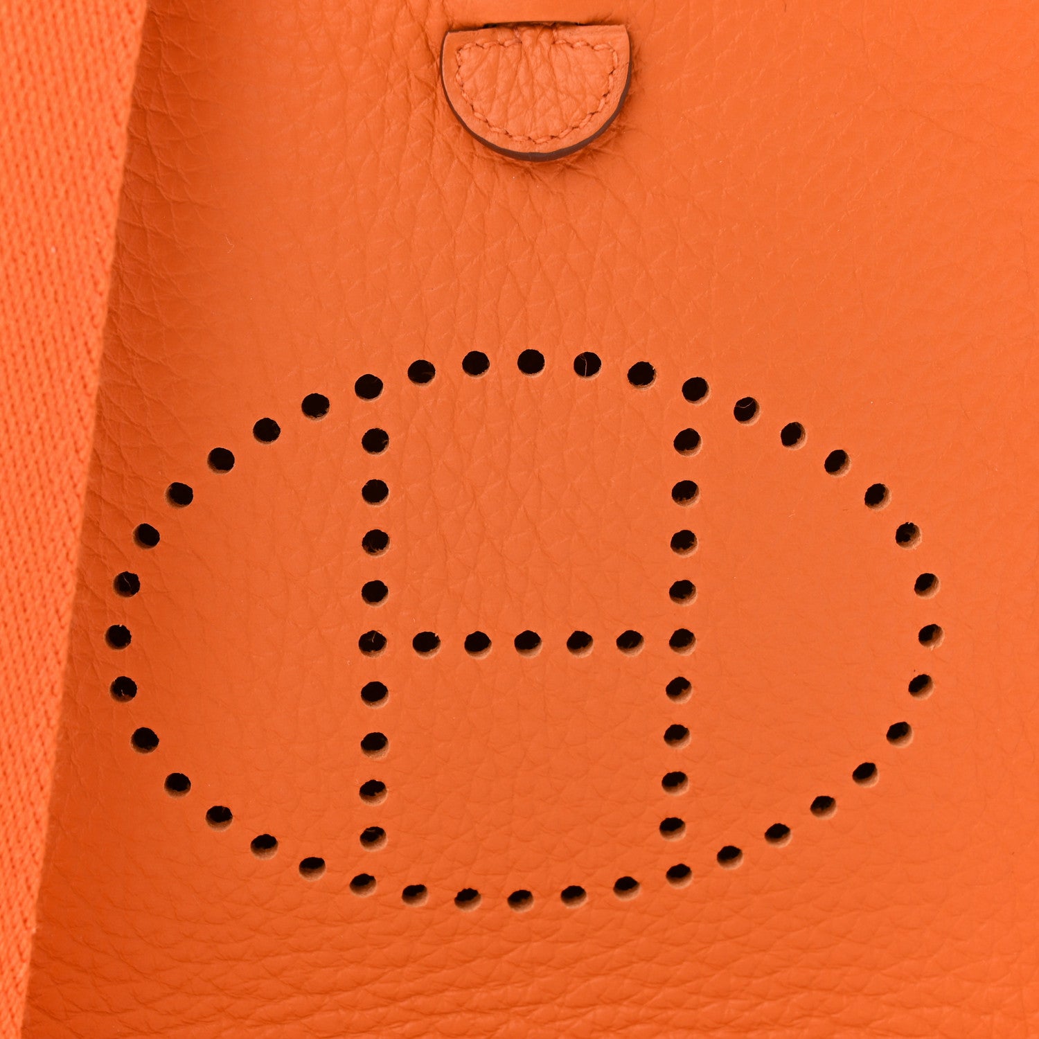 Hermes Taurillon Clemence Evelyne TPM Orange 8 of 11