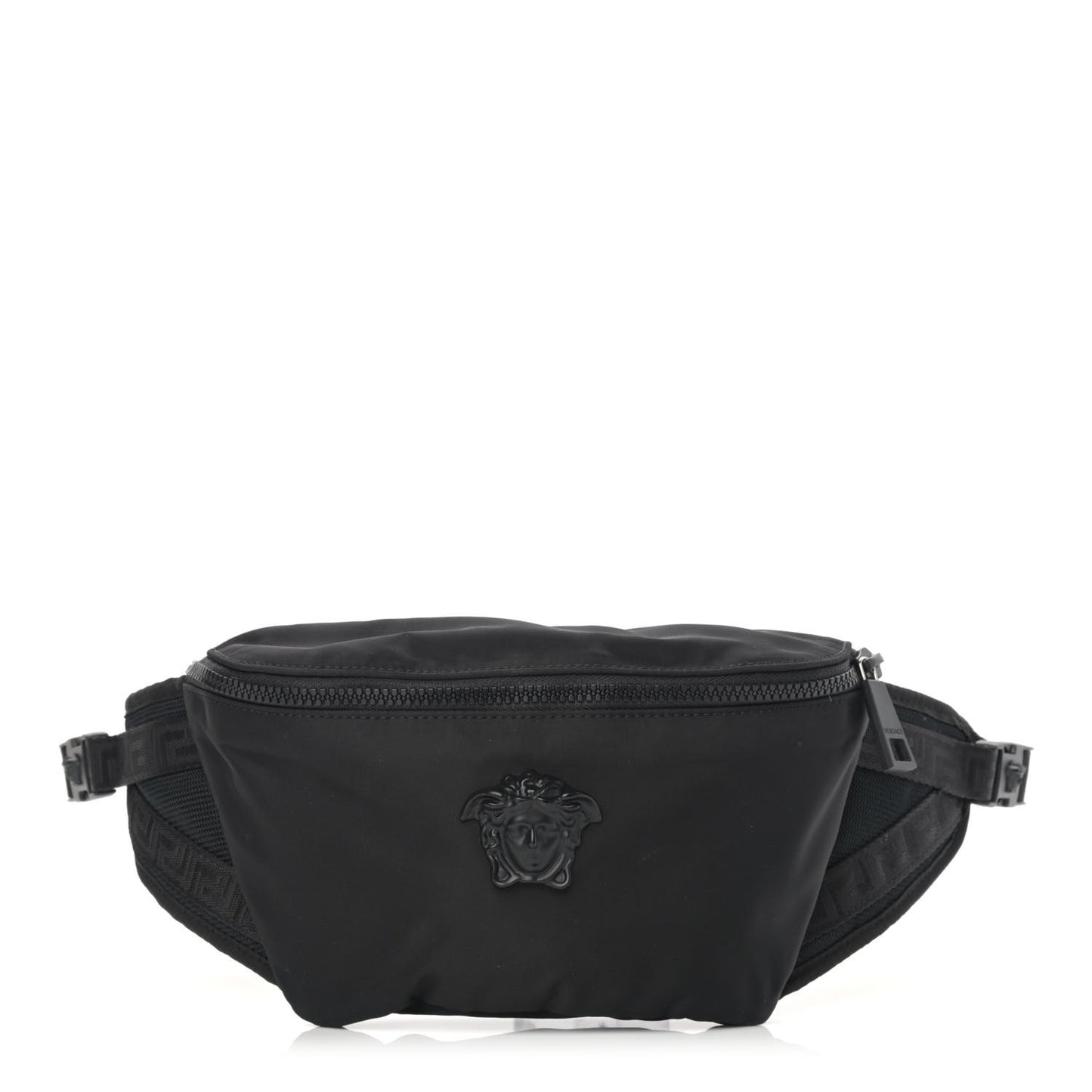Nylon Palazzo Medusa Belt Bag Black