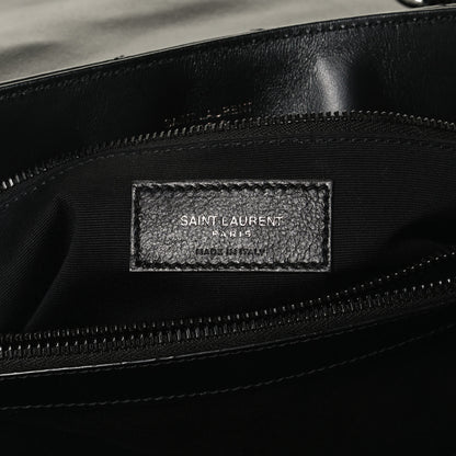 Saint Laurent Calfskin Y Quilted Monogram Medium Loulou Chain Satchel Black 7 of 12