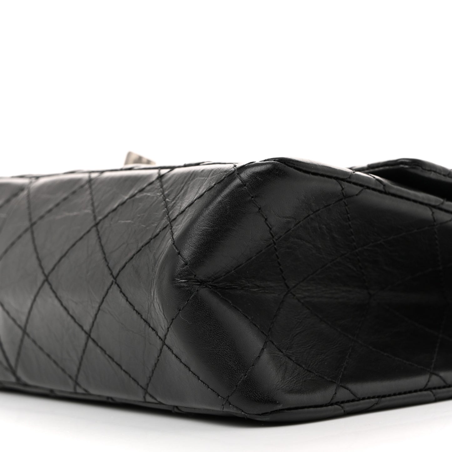 Aged Calfskin Quilted 2.55 Reissue 226 Flap Black