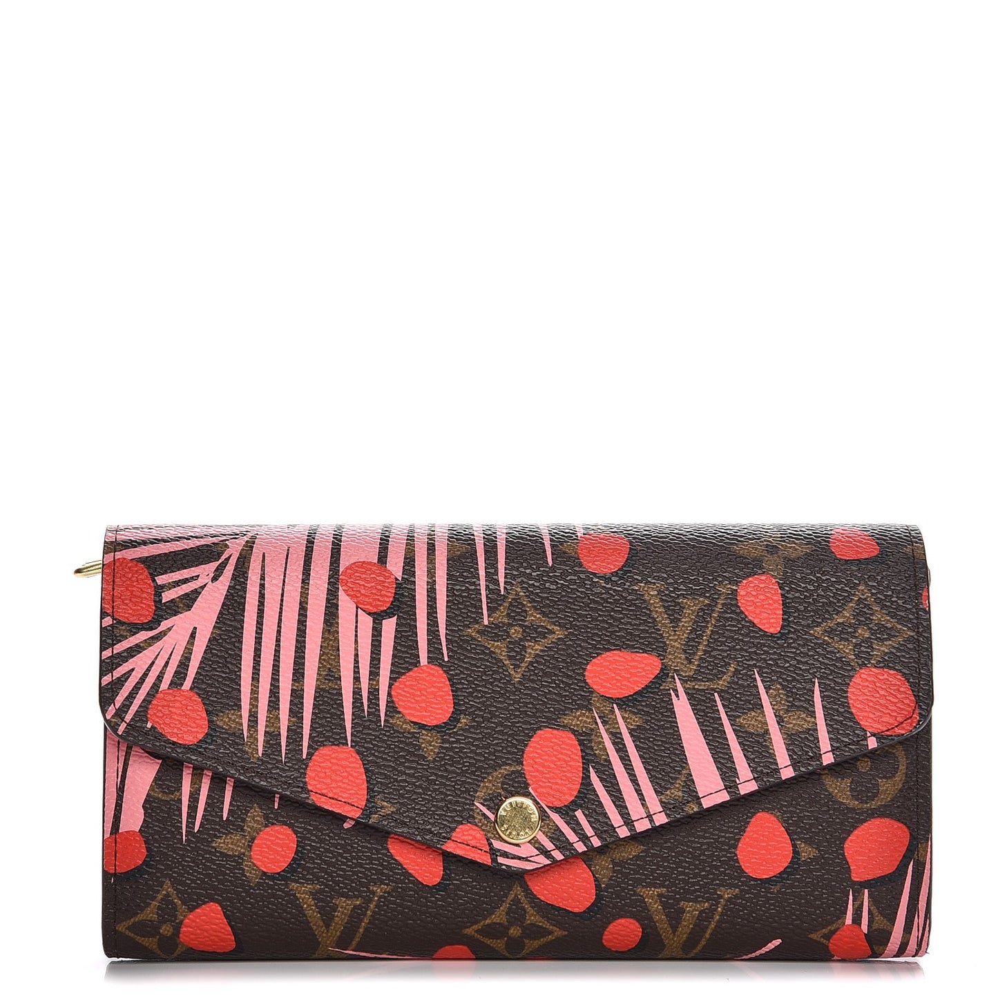 Monogram Jungle Dots Sarah Wallet Sugar Pink Poppy