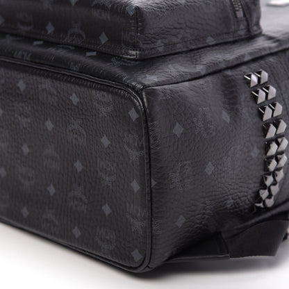 MCM Visetos Medium Side Studs Stark Backpack Black 5 of 9