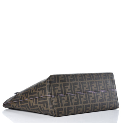 Fendi Zucca Spalmati Small Roll Tote Tobacco Viola 4 of 9