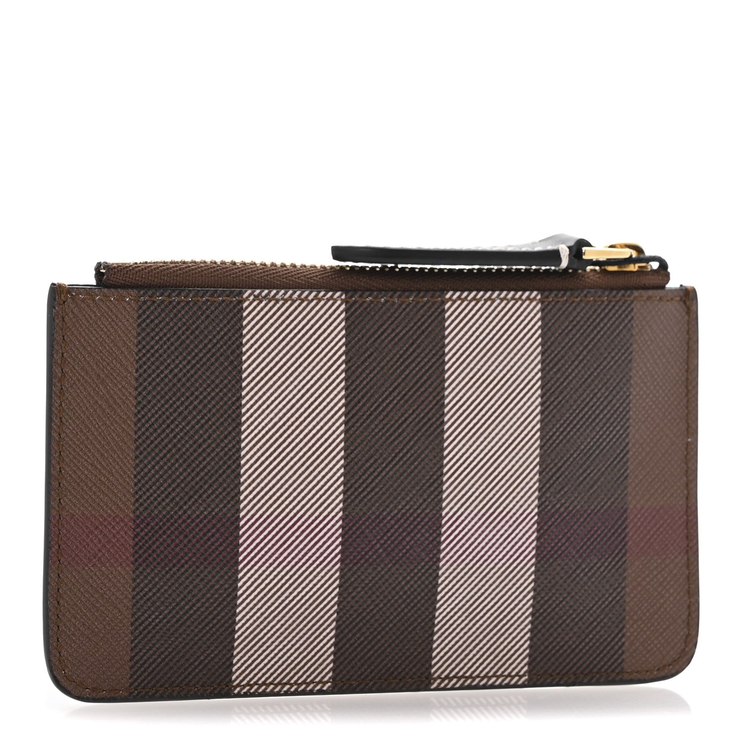 Burberry Kelbrook Exaggerated Check Canvas Card Case Birch Brown 3 of 6