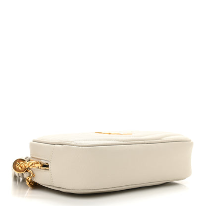 Saint Laurent Grain De Poudre Matelasse Monogram Mini Lou Camera Bag Crema Soft 4 of 11
