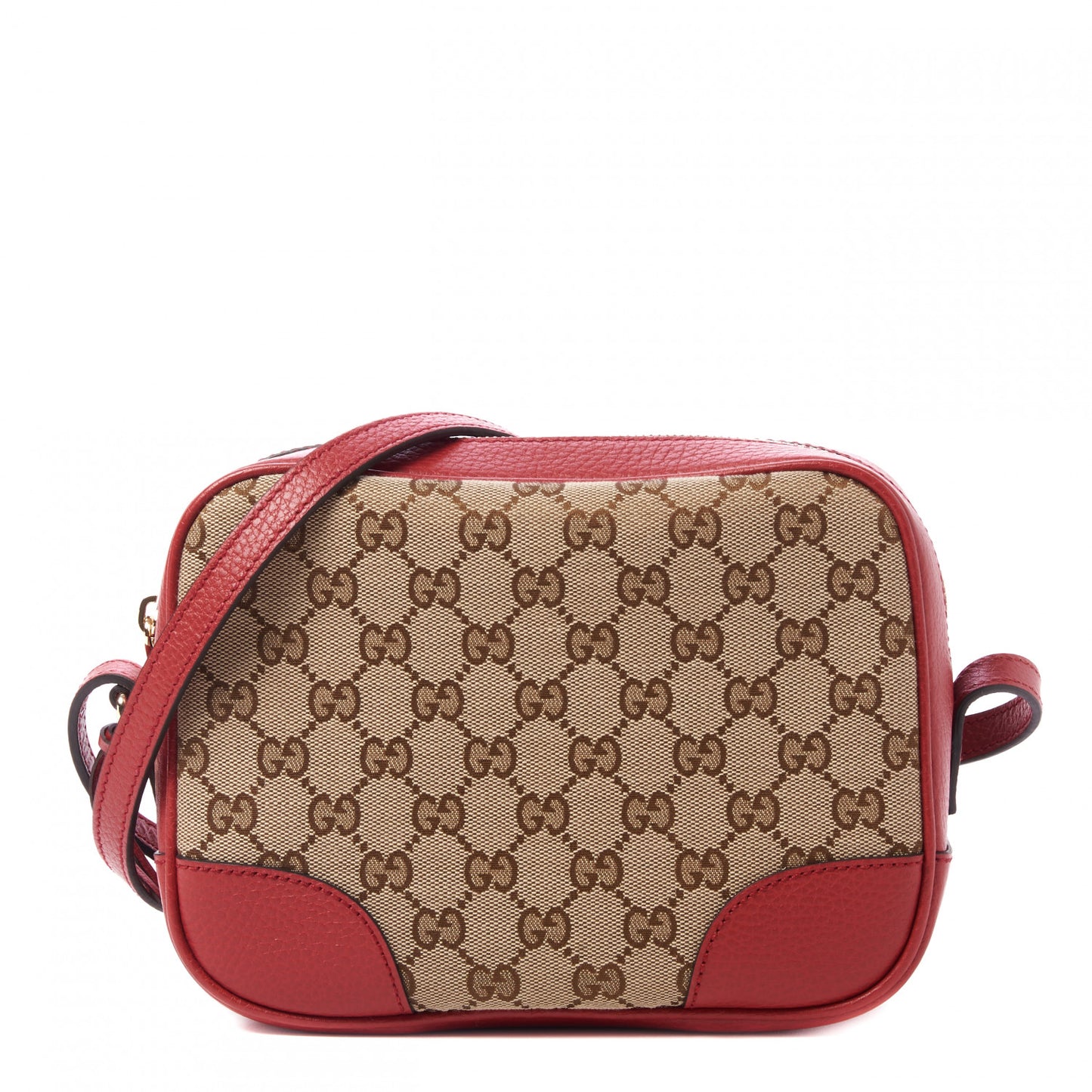 Monogram Mini Bree Messenger Bag Red