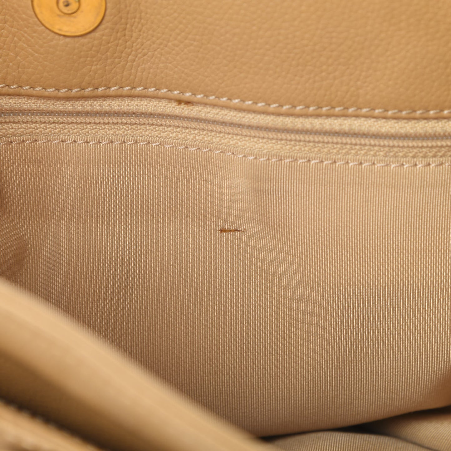 Calfskin Cerf Executive Shopper Tote Beige