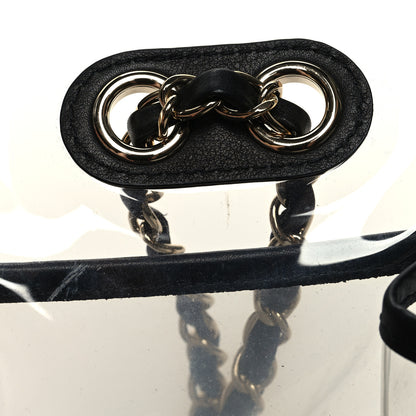 Chanel Lambskin PVC Medium Sand By The Sea Flap Black 11 of 11