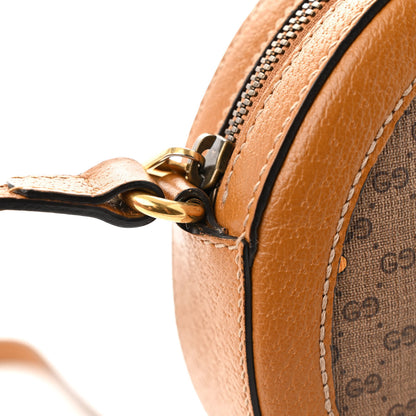 Gucci X DISNEY Mini Vintage GG Supreme Monogram Mickey Mouse Round Shoulder Bag Beige Vintage Sun Oil 12 of 13