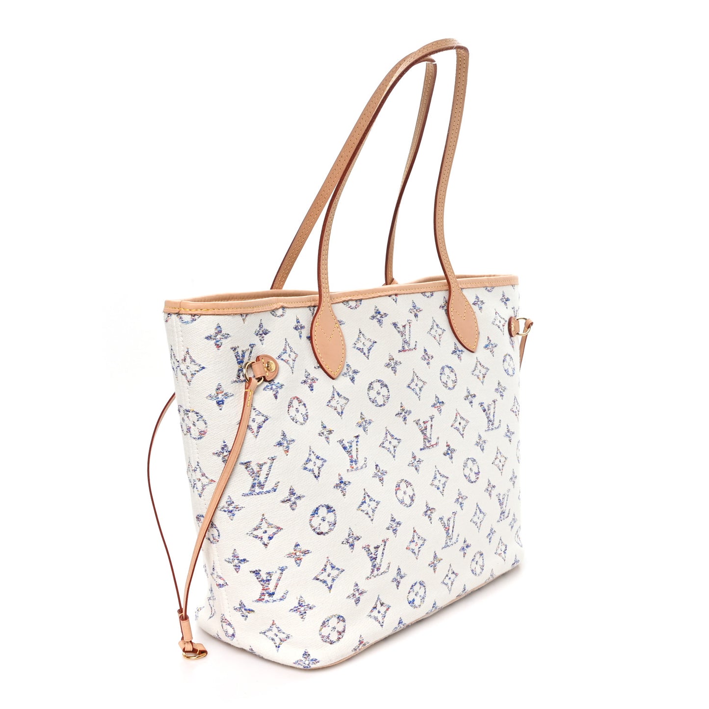 Monogram Jacquard Neverfull MM Multicolor Beige