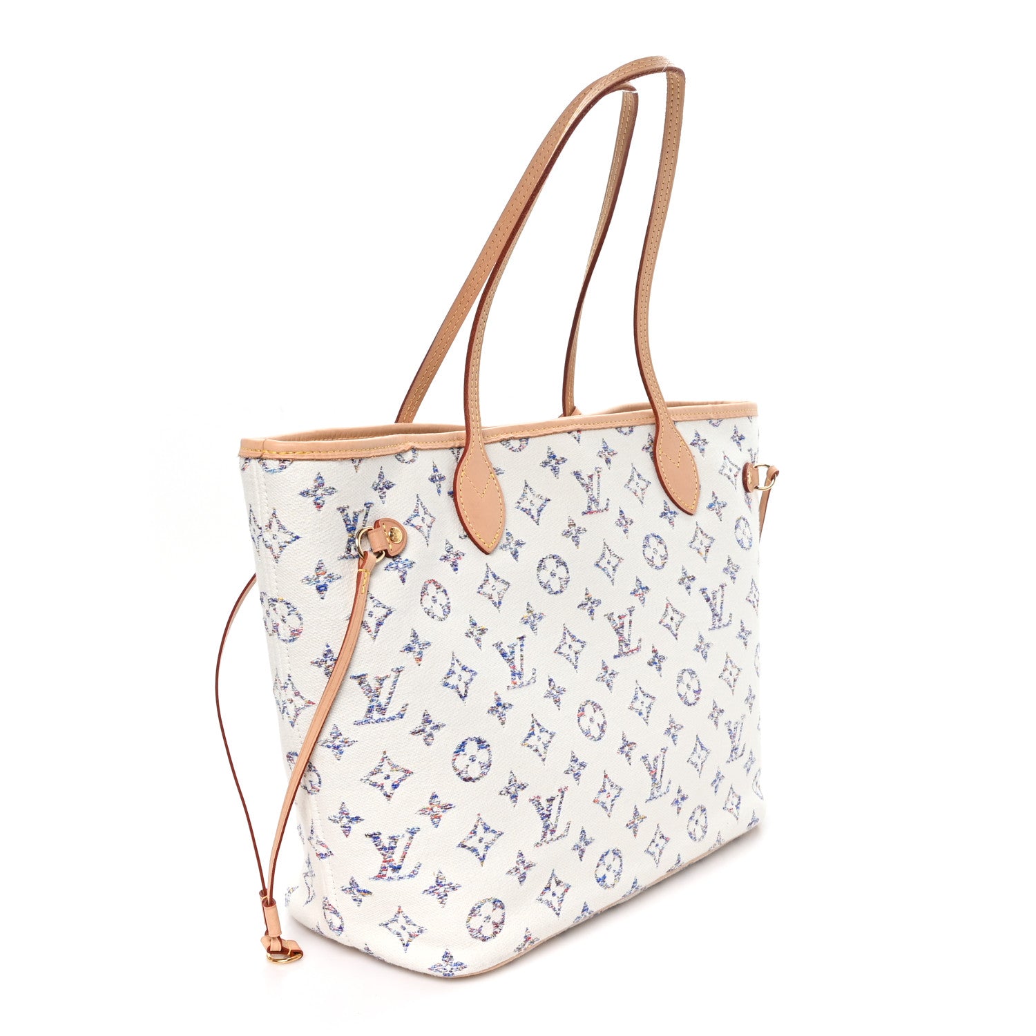Louis Vuitton Monogram Jacquard Neverfull MM Multicolor Beige 4 of 11