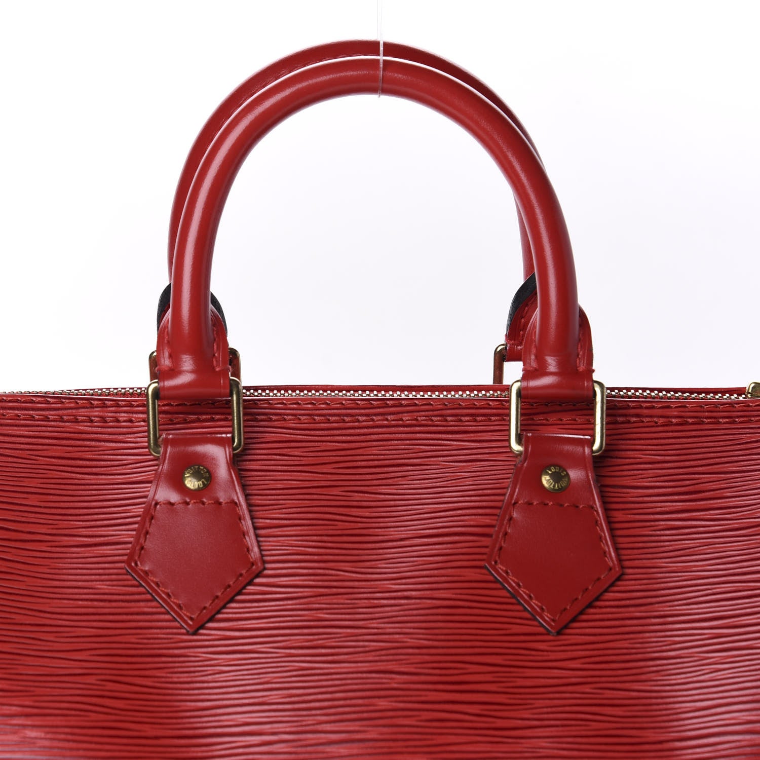 Louis Vuitton Epi Speedy 25 Castillan Red 10 of 10