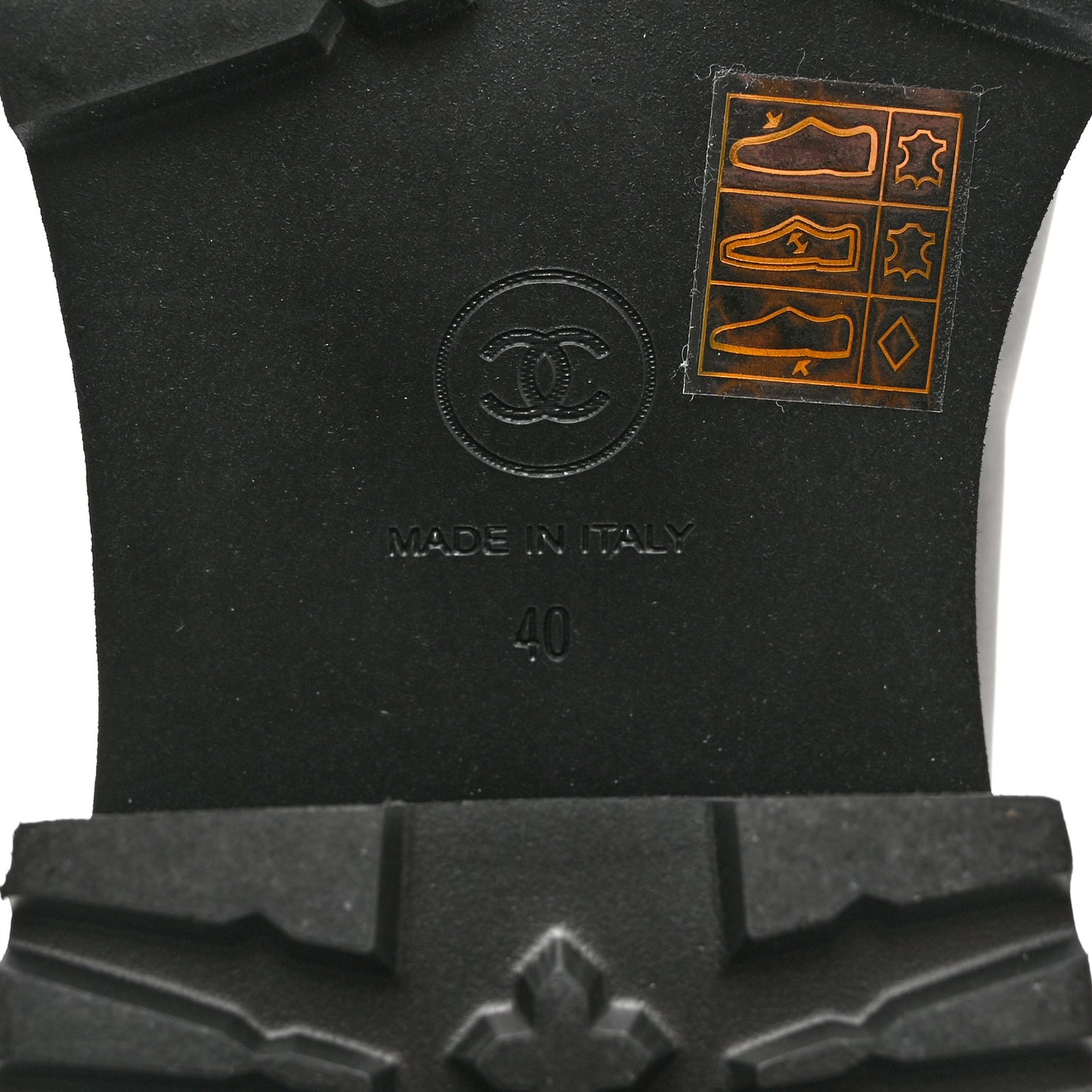 Calfskin CC Ankle Boots 40 Black