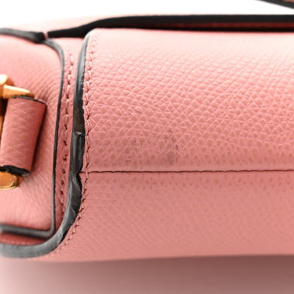 Christian Dior Grained Calfskin Mini Saddle Bag Pink 11 of 12