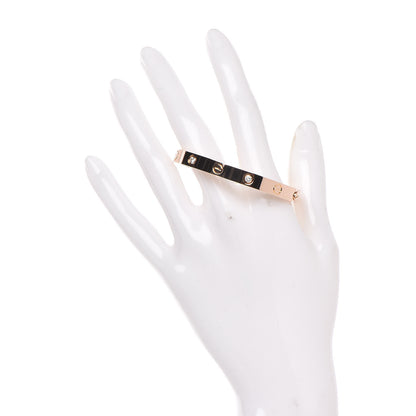 Cartier 18K Pink Gold 4 Diamond LOVE Bracelet 16 2 of 7