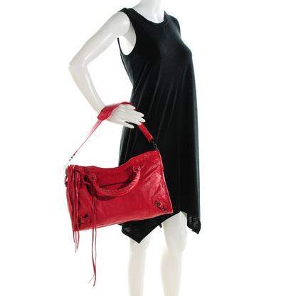 Balenciaga Agneau Classic Hardware City Rouge Coquelicot 2 of 8