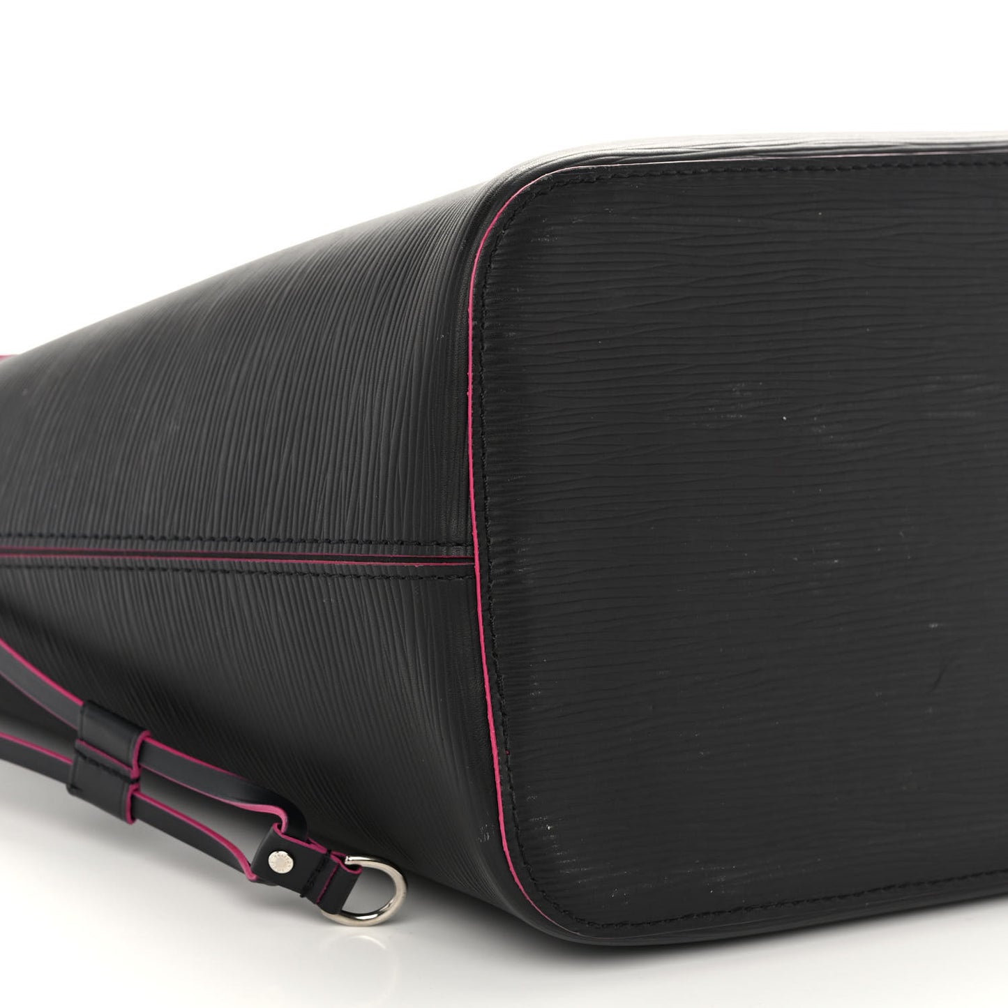 Epi Neverfull MM Black Hot Pink