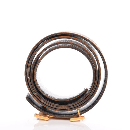 Hermes Box Togo 32mm H Belt 95 Black Gold 7 of 8