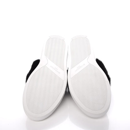Givenchy Calfskin Mink Fur Womens Urban Street Sneakers 41 White Black 8 of 12