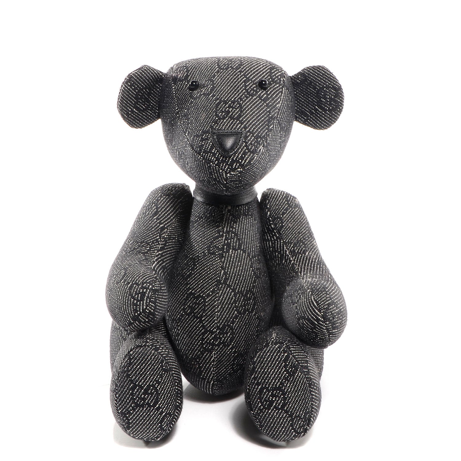 Gucci Monogram Stuffed Teddy Bear Black 1 of 5