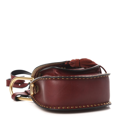 Chloe Calfskin Braided Mini Hudson Shoulder Bag Sienna Red 4 of 9