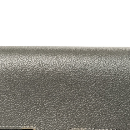 Hermes Evercolor Constance Long To Go Wallet Gris Meyer Gris Meyer 8 of 11