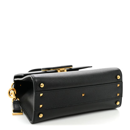 Valentino Garavani Grainy Calfskin Small VSling Top Handle Bag Black 3 of 8