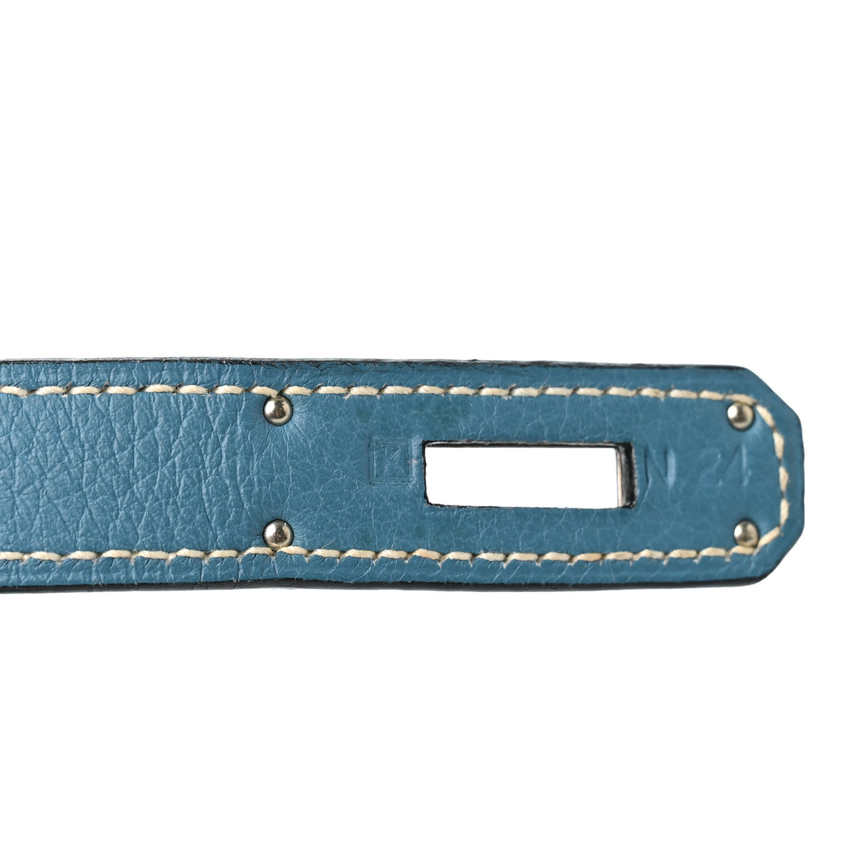 Hermes Taurillon Clemence Kelly Retourne 28 Bleu Jean 7 of 14