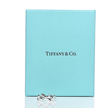 Tiffany Sterling Silver Paloma Picasso Narrow Olive Leaf Band Ring 54 6.75 5 of 5