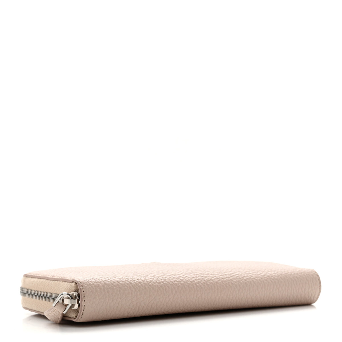 Prada Vitello Daino Triangle Zip Around Wallet Ninfea 4 of 13