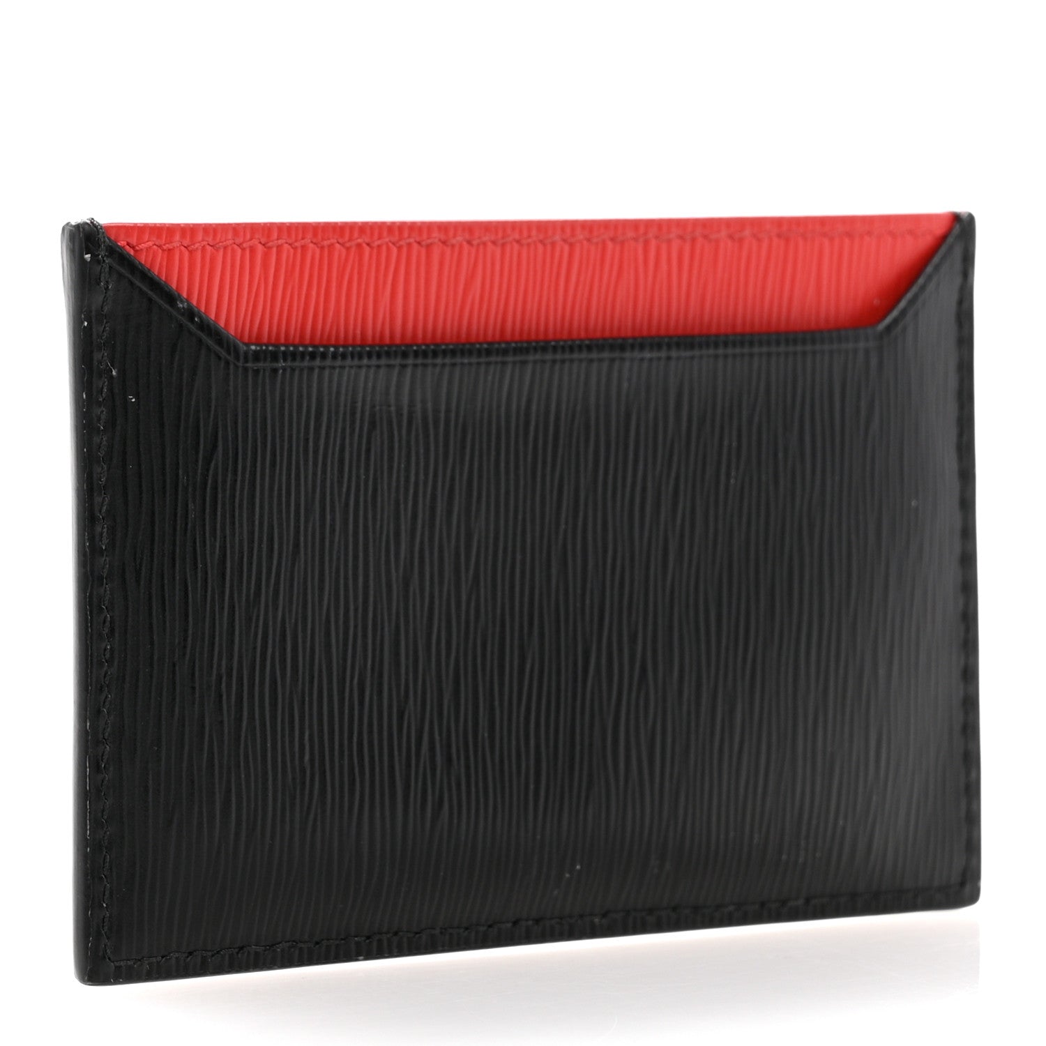 Prada Vitello Move Metal Card Case Black Lacca 3 of 9