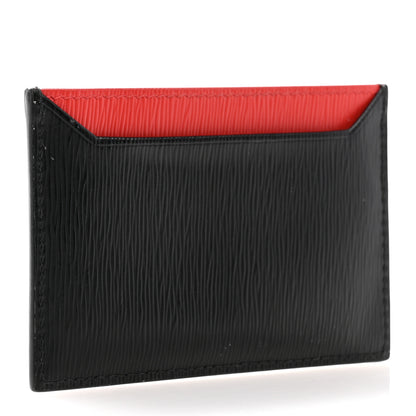 Prada Vitello Move Metal Card Case Black Lacca 3 of 9