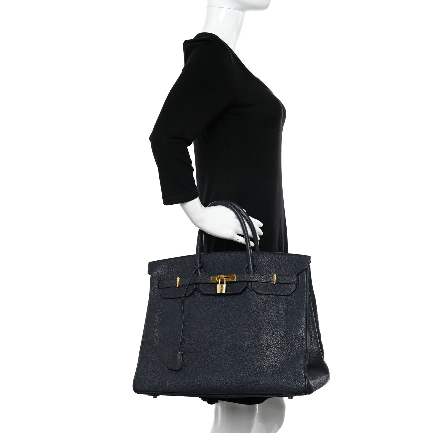 Hermes Togo Birkin 40 Bleu Indigo 2 of 11