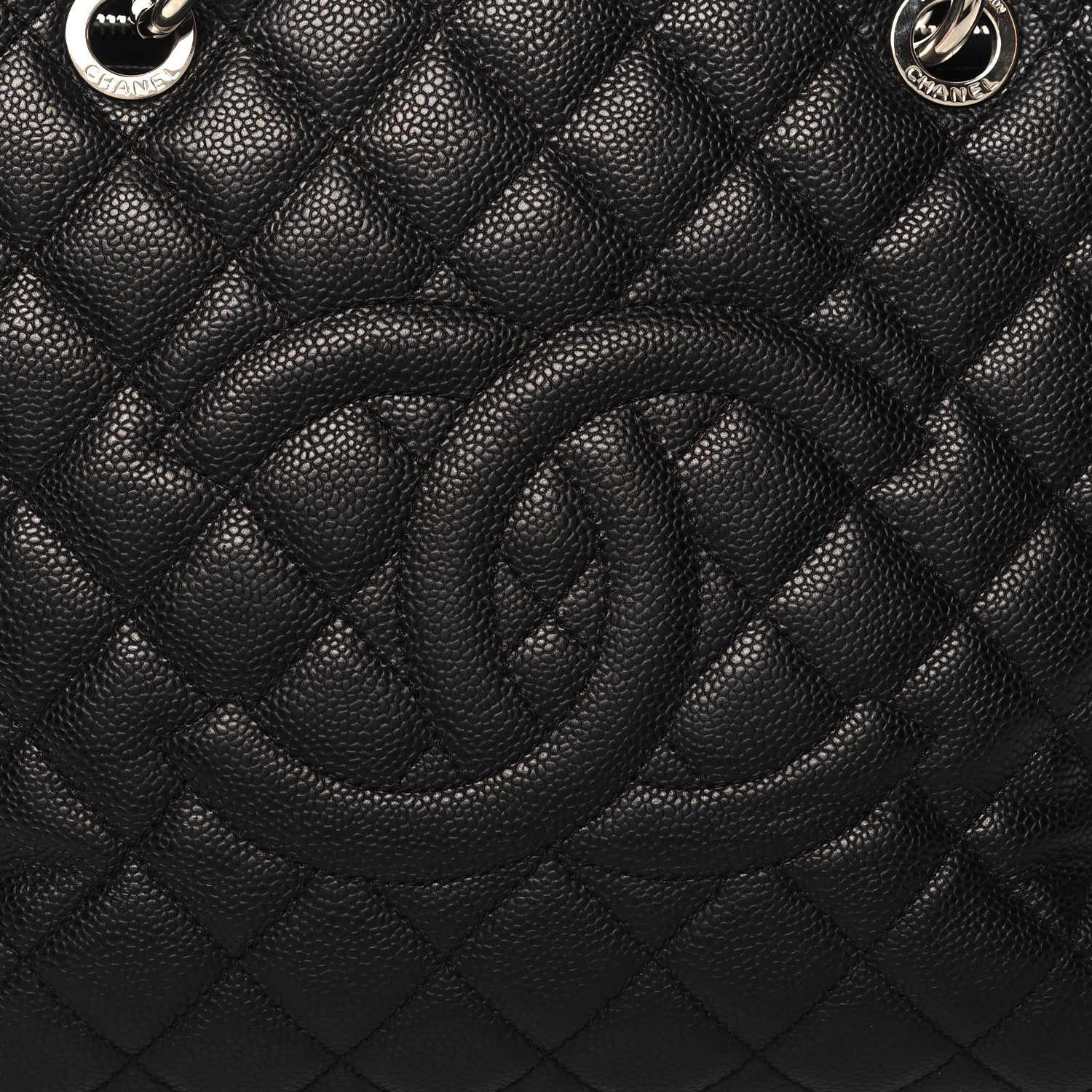 Chanel Caviar Quilted Grand Shopping Tote GST Black 9 of 14