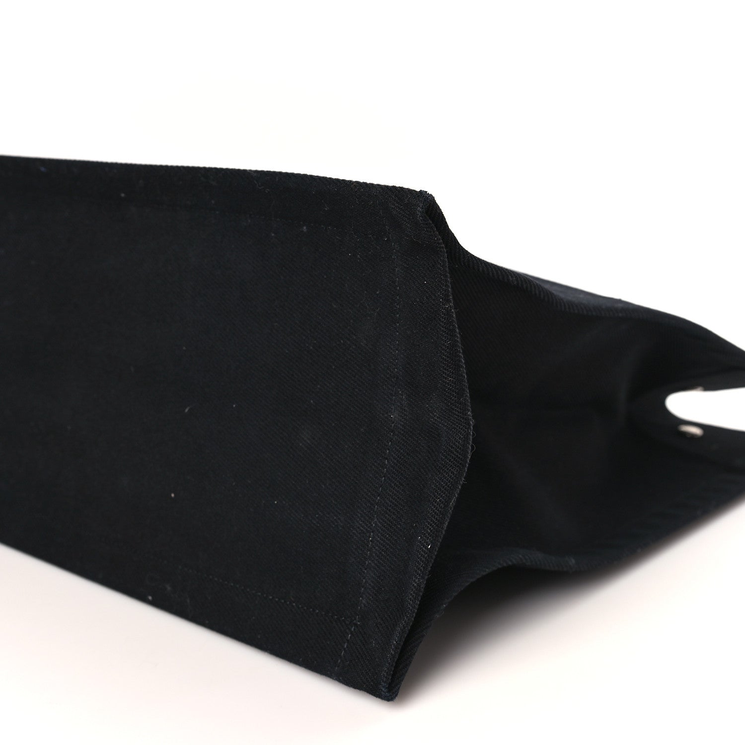 Saint Laurent Linen Calfskin Rive Gauche Tote Black 8 of 8