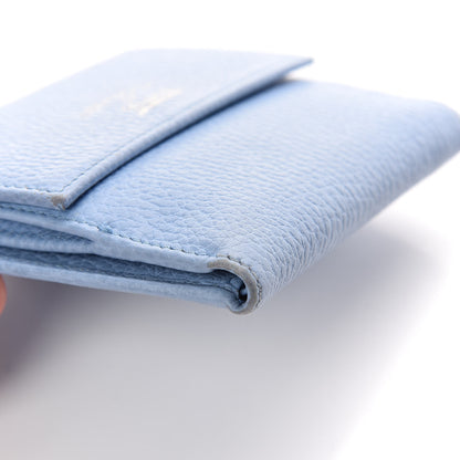 Gucci Dollar Calfskin Swing French Flap Wallet Mineral Blue 8 of 9