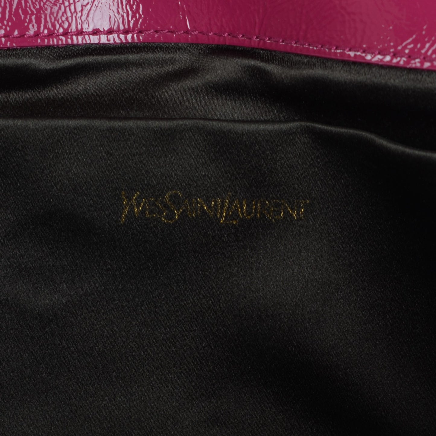 Textured Patent Monogram Large Belle De Jour Clutch Fuchsia