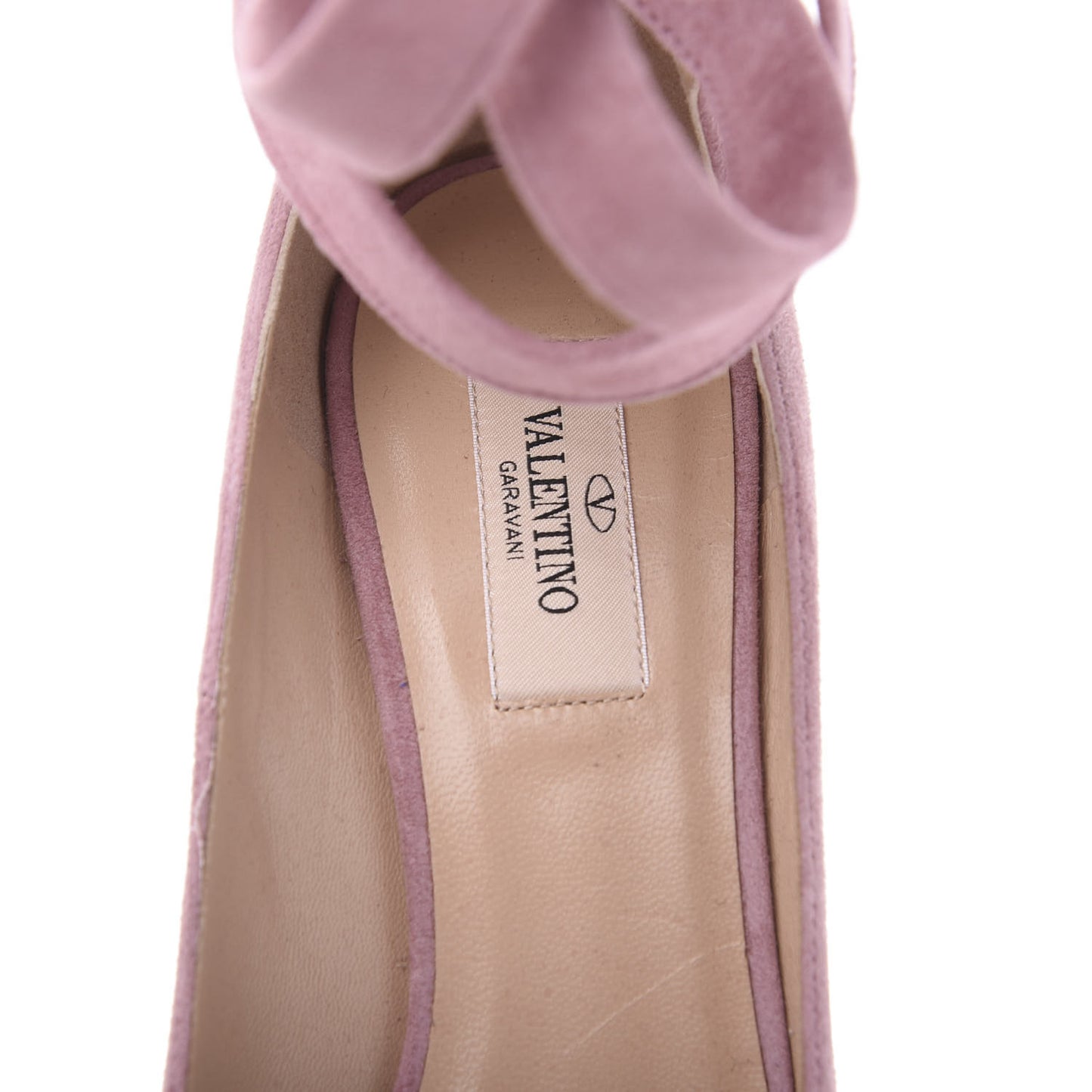 Plum Suede Ankle Strap Pumps 39.5 Antique Rose