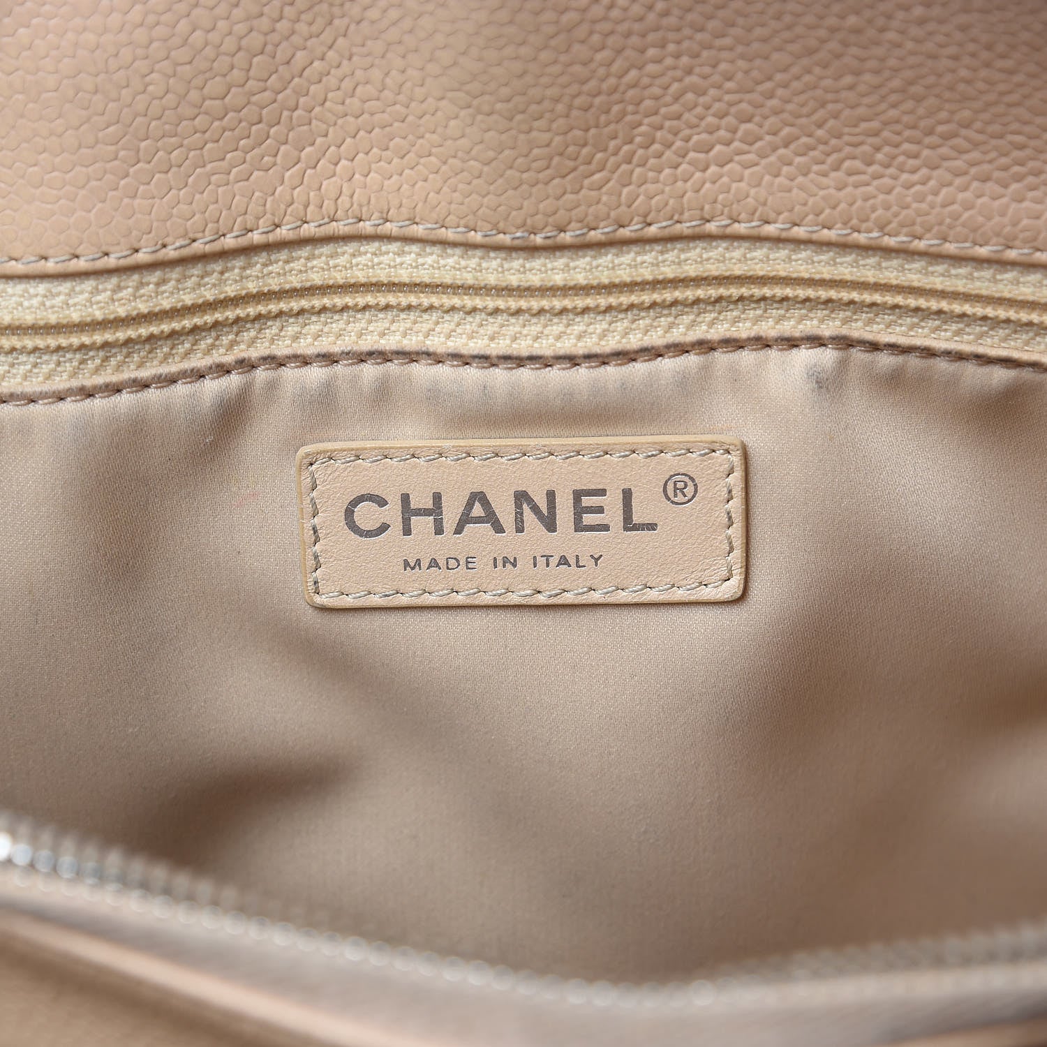 Chanel Caviar Quilted Grand Shopping Tote GST Beige Clair 6 of 27
